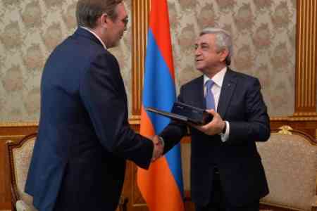President of Armenia awarded Ivan Volynkin with Order of Friendship  for his significant contribution to the development of  Armenian-Russian diplomatic relations